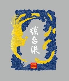 龍鳳紋理矢量圖設計元素