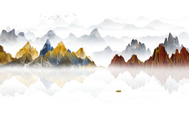 簡(jiǎn)約現(xiàn)代新中式客廳電視背景墻