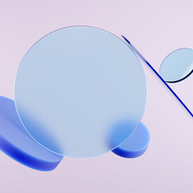 蓝色磨砂玻璃 立体背景