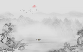 禅意山水画