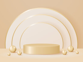 商品展臺(tái)矢量背景