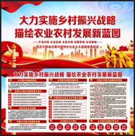 乡村振兴展板