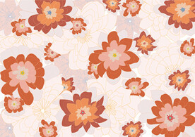 矢量裝飾花卉圖案