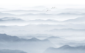 水墨群山遠(yuǎn)山