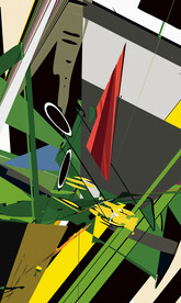 抽象色塊裝飾畫