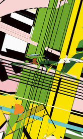 抽象色塊裝飾畫