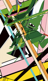 抽象色塊裝飾畫