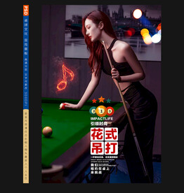 台球展板