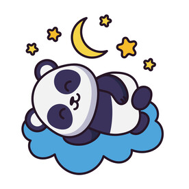 矢量卡愛(ài)卡通動(dòng)物大熊貓插畫(huà)素材