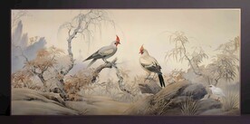 山水畫裝飾畫無框畫