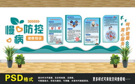 慢病防控文化墻