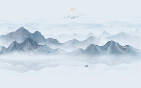 水墨山水圖