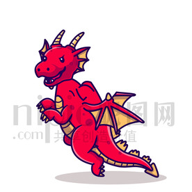 卡通恐龍飛龍大怪獸