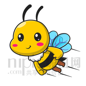 可愛卡通小蜜蜂
