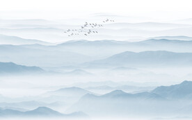 水墨山