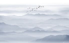 山水水墨画