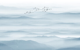 水墨山