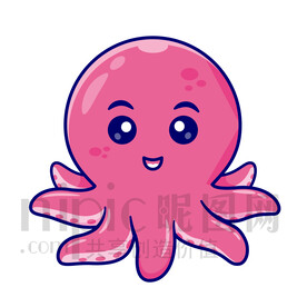 可爱卡通章鱼