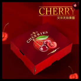 櫻桃包裝 車?yán)遄佣Y盒 