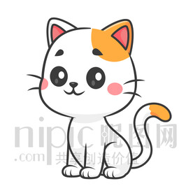 可愛卡通小貓咪