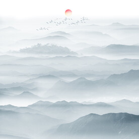 水墨山水画