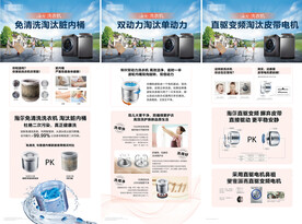 洗衣機功能點展架