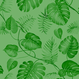 樹葉植物家紡窗簾圖案設計