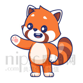 可爱卡通小动物小浣熊