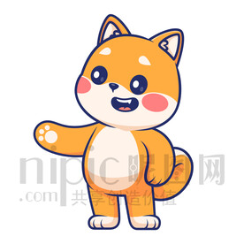 可愛卡通小動物小狗