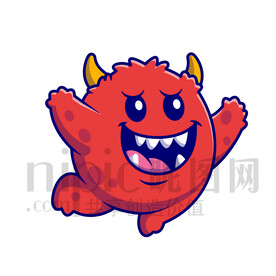 可愛卡通細(xì)菌病毒