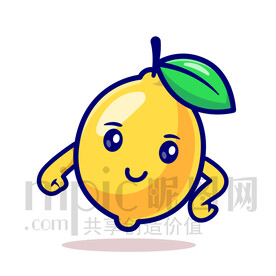 可愛卡通檸檬