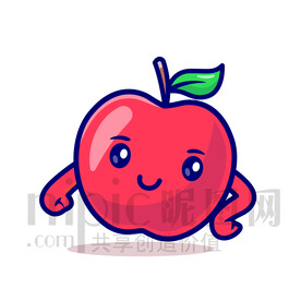 可愛卡通蘋果