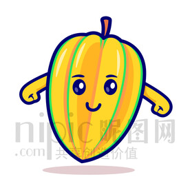 可爱卡通杨桃