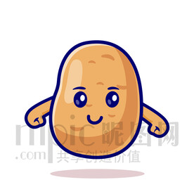 可愛卡通土豆馬鈴薯