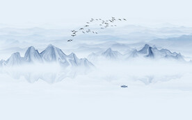 山水墨山水画