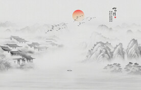 水墨江南水乡
