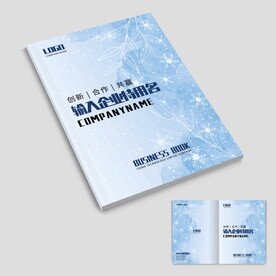 蓝色雪花画册封面