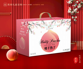 桃子包裝 水蜜桃禮盒