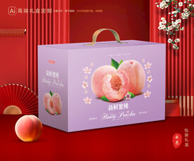桃子包裝 水蜜桃禮盒