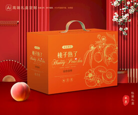 桃子包裝 水蜜桃禮盒