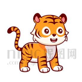 可愛卡通老虎