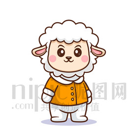 可愛卡通綿羊