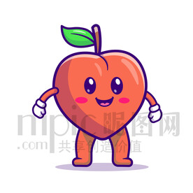 可愛卡通桃子