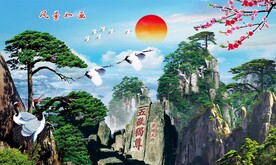 泰山迎客松