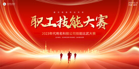 職工技能大賽展板