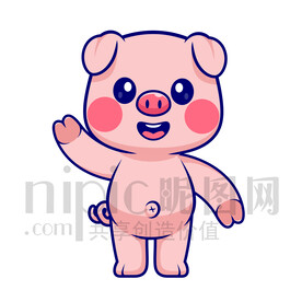 卡通小豬