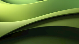 綠色漸變波浪背景