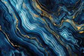 藍(lán)色漸變金色大理石背景