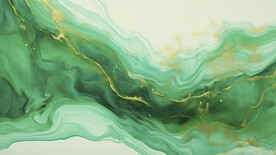 綠色金線漸變大理石背景