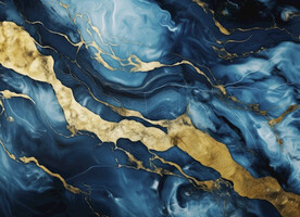 藍(lán)色漸變金線大理石